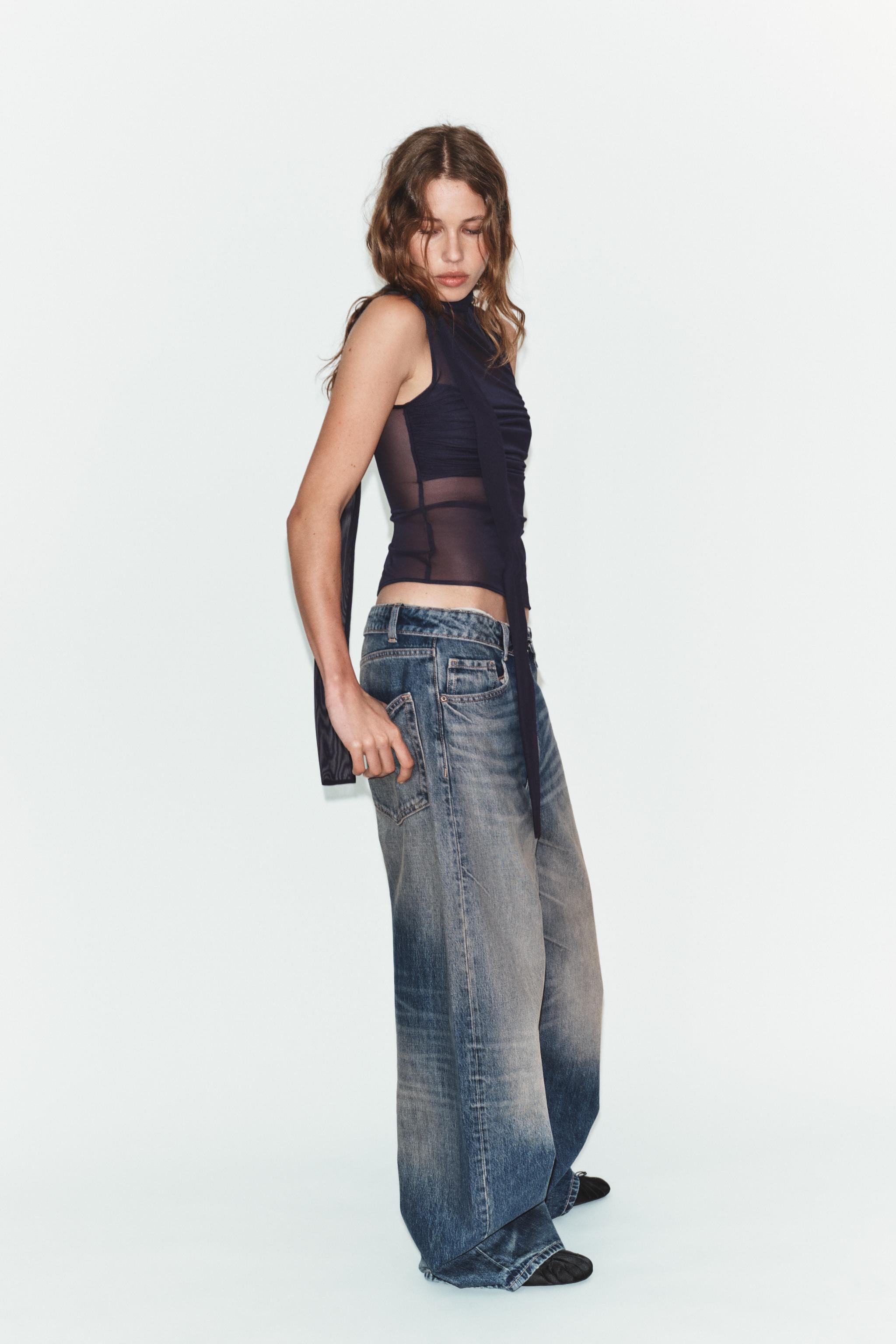 TOP EN TULLE ET FOULARD